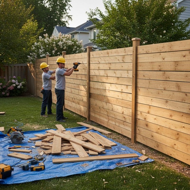 Fence Rail Repair