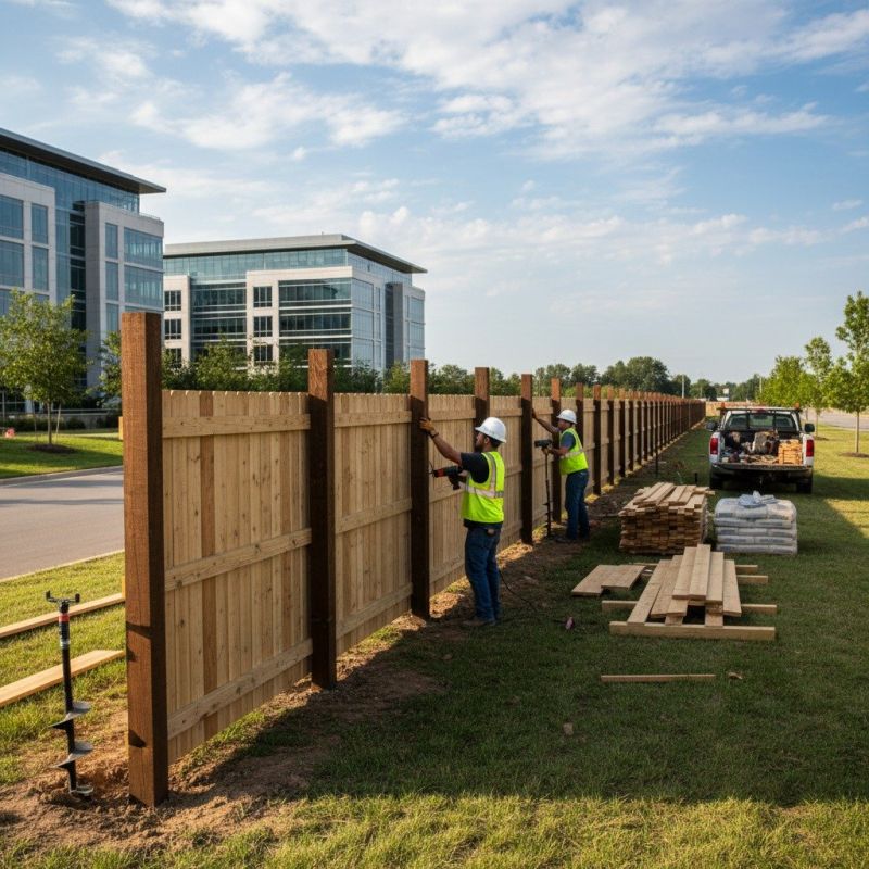 Security Fence Installation detail