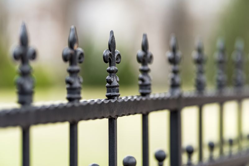 Wrought Iron Fence Installation detail